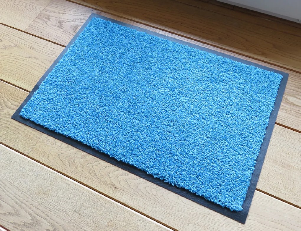Wycieraczka mata wejściowa Eco Clean turkusowa 40 cm x 60 cm