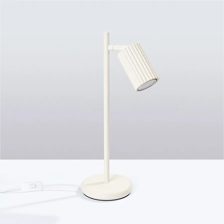 Lampa biurkowa minimalistyczny Gloow, aluminium - 1 źródło światła 4000K - L.14.5 x H.43 cm - beżowy