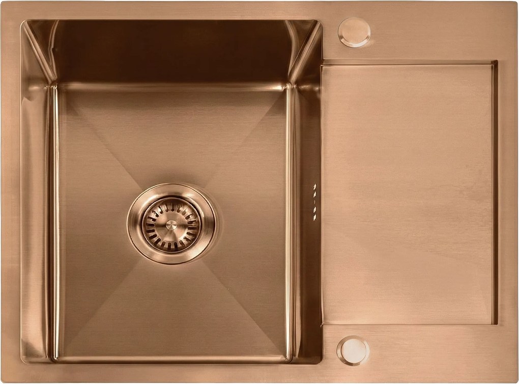 Zlewozmywak stalowy REA Paul Miedź szczotkowana