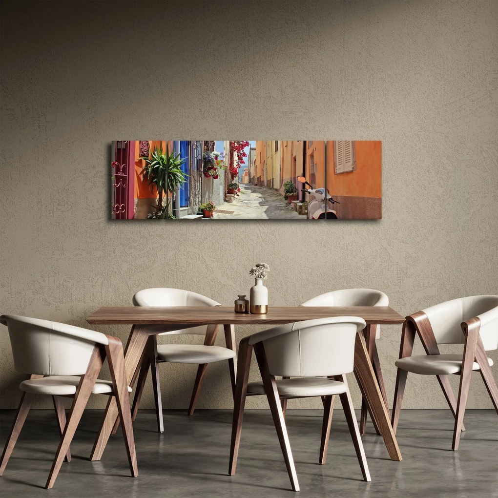 Obraz ulicy Sardynii (170x50 cm)