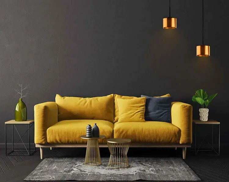 Złota podwójna lampa wisząca nad stół R7-H49