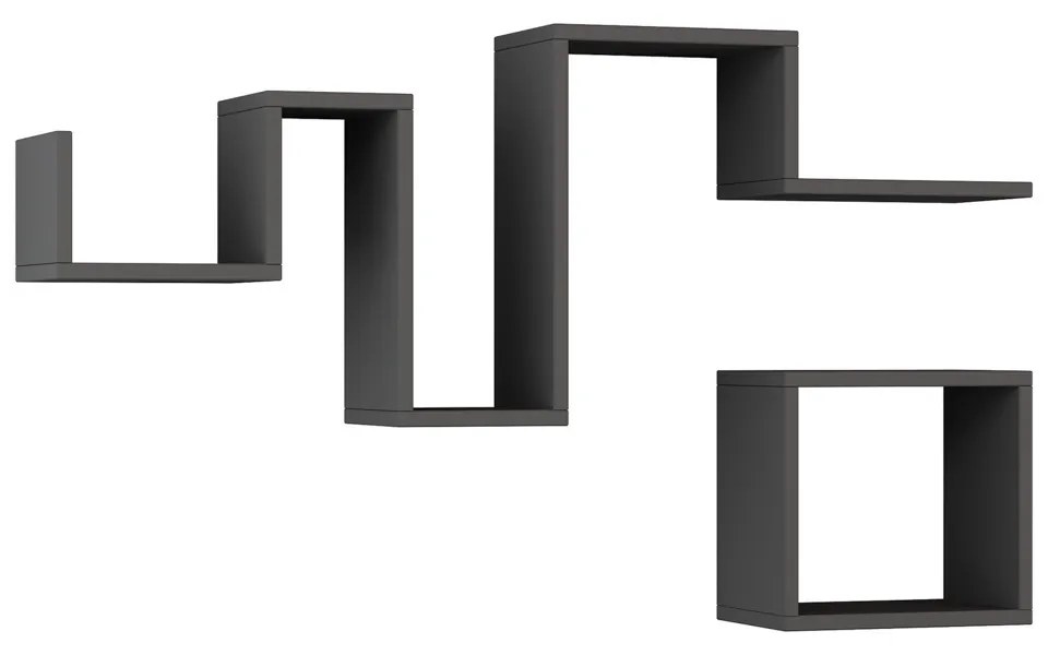 Półka Follow Anthracite, 2 szt.