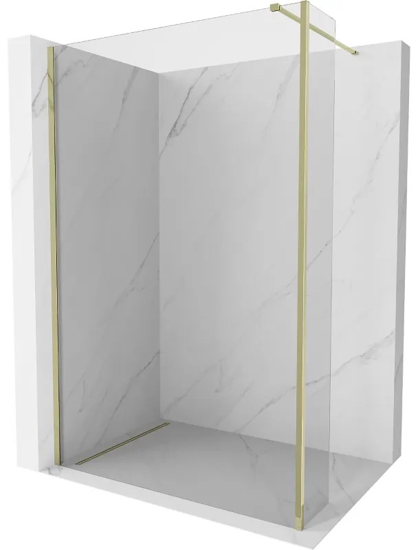 Mexen Kioto ścianka prysznicowa Walk-in 180 x 40 cm, transparent, złota - 800-180-212-50-00-040
