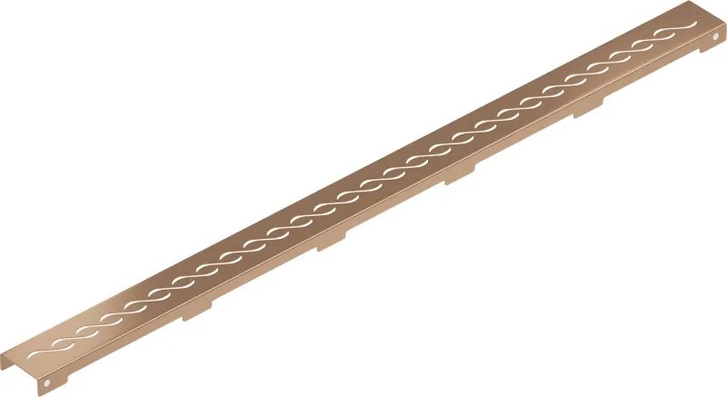 Mexen Flat M18 maskownica do odpływu liniowego 100 cm, miedź szczotkowana - 1C23100