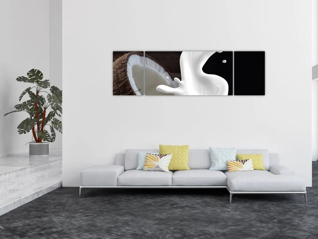 Obraz - mleko kokosowe (170x50 cm)