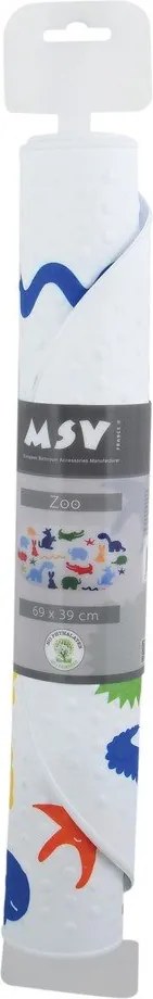Dziecięca mata antypoślizgowa do wanny 39x69 cm Zoo – MSV