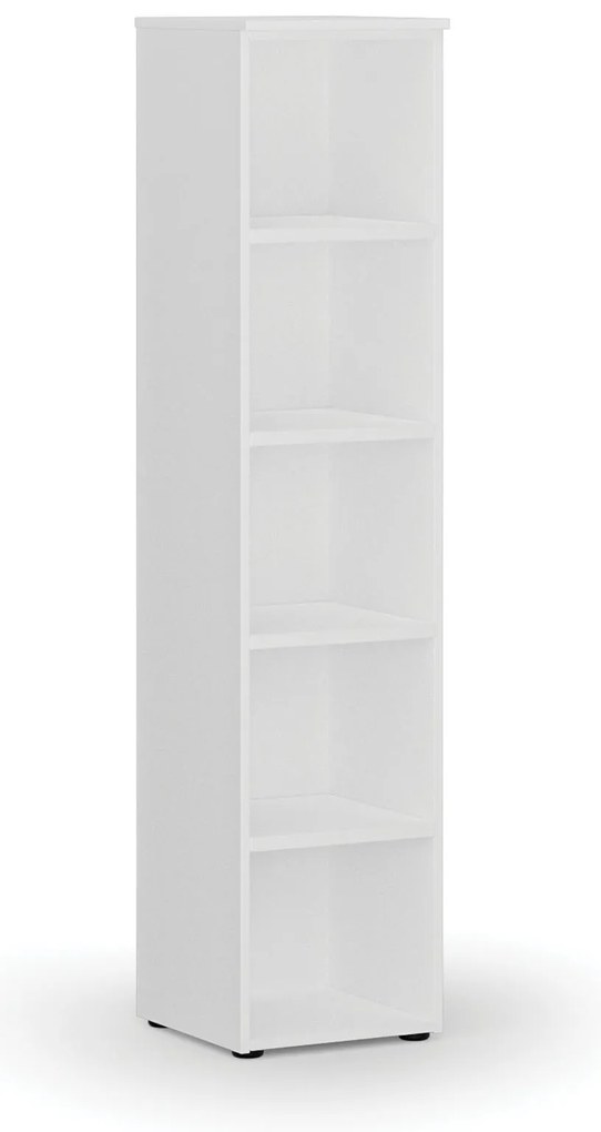 Regał biurowy PRIMO WHITE, 400 x 420 x 1781 mm, biały