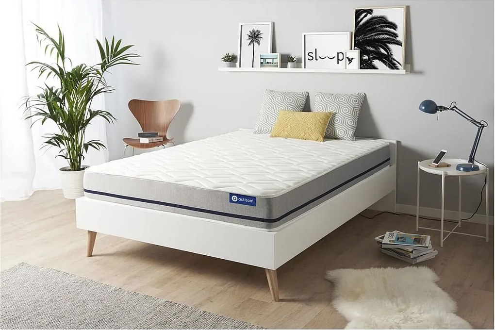 Materac Actimemo soft 140x190cm, Grubosc : 20 cm, Pianka z pamiecia ksztaltu, Umiarkowanie twardy, 3 strefy komfortu