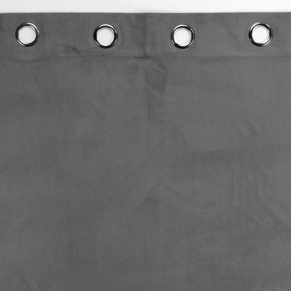 Antracytowa aksamitna zasłona 140x260 cm Velouriane – douceur d'intérieur
