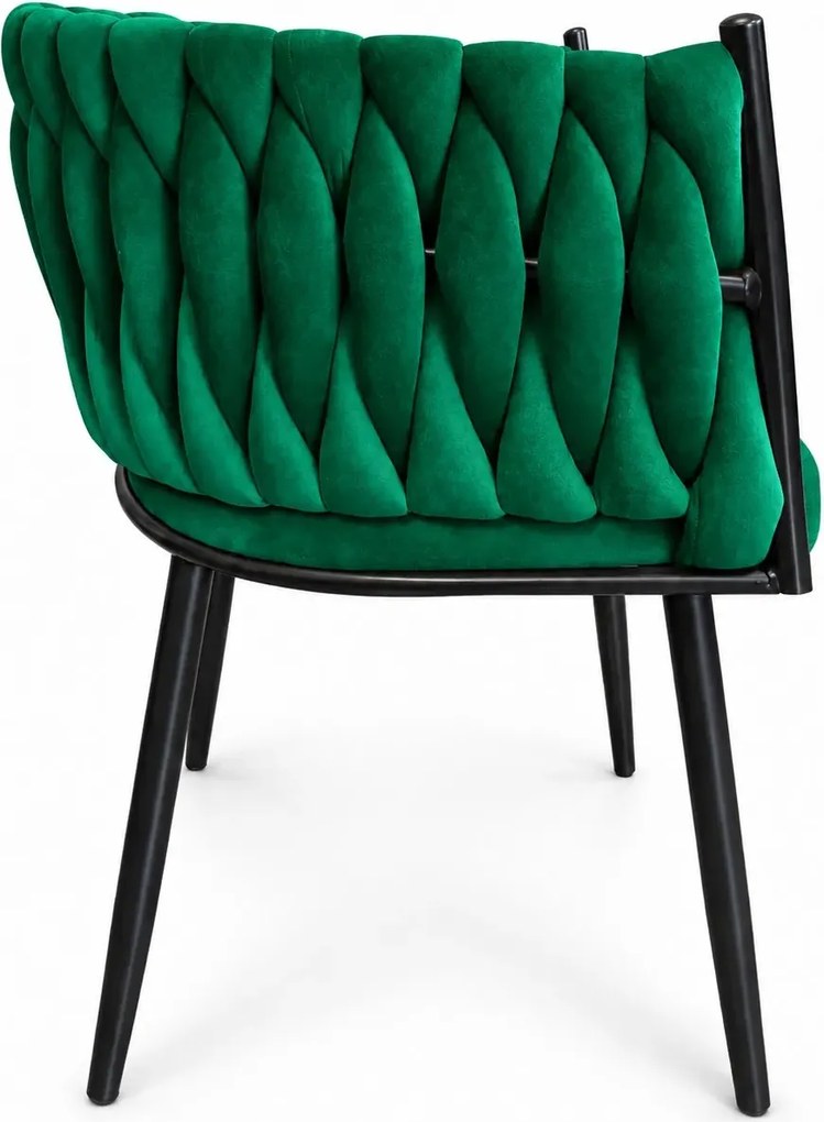 Krzesło ROSA plecione noga czarna MG25