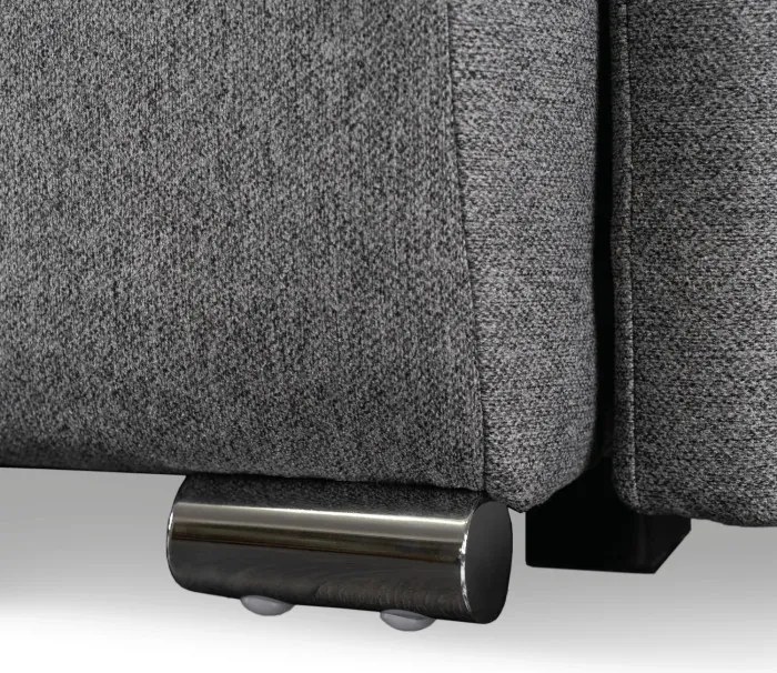 Sofa z Funkcją Spania ARIA Wersalka Rozkładana Dwuosobowa Szara Nowoczesna do Salonu