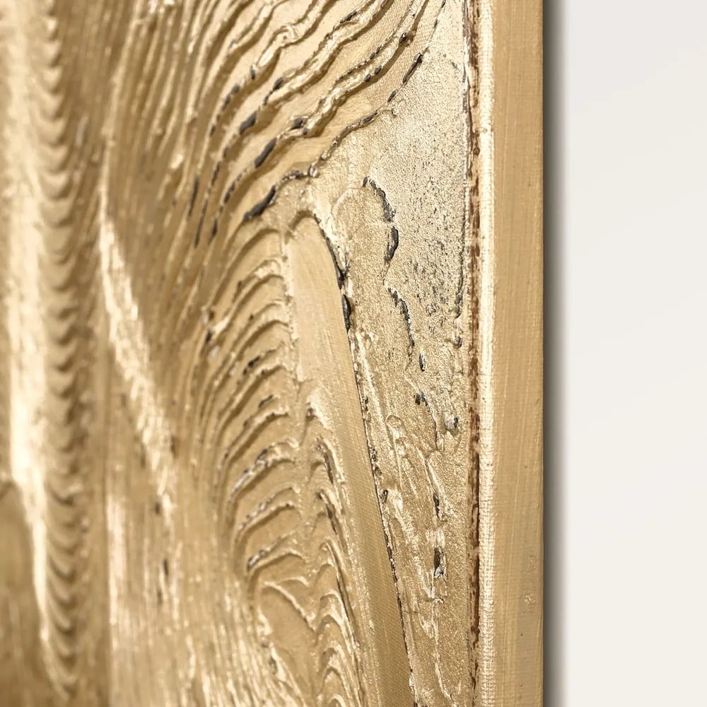 Ręcznie malowany obraz 88x118 cm Metallic Champagne – Malerifabrikken