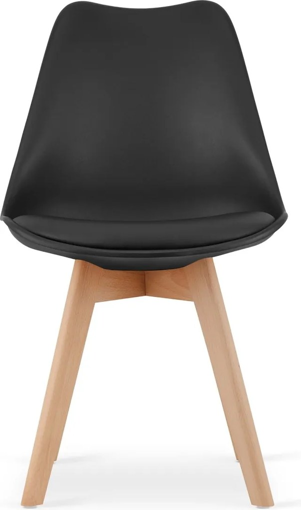 Zestaw jadalniany 1 + 4, stół MADO ARTISAN 80x80 + krzesła BALI MARK czarne