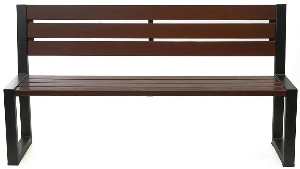Nowoczesna industrialna ławka palisander - Tremis 3V