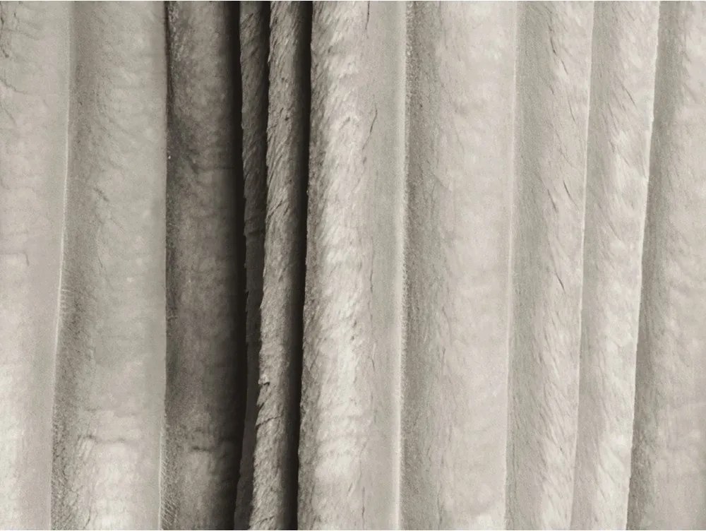 Beżowy sztruksowy rozkładany narożnik ze schowkiem (w kształcie litery U) Kona – Makamii