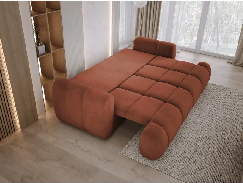 Sofa kanapa BOMO 3 osobowa z funkcją spania i pojemnikiem