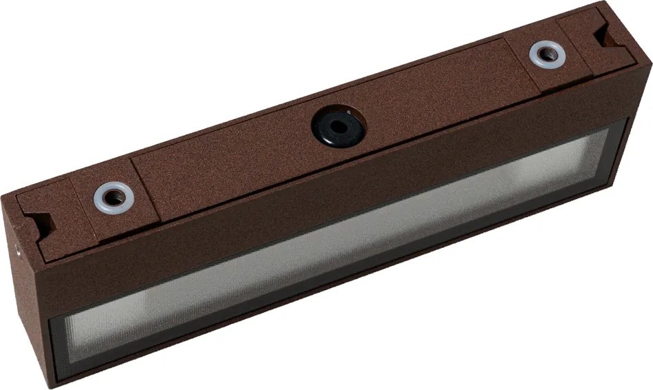 Nowoczesna lampa ścienna brązowo-rdzawa z LED IP65 - Hannah