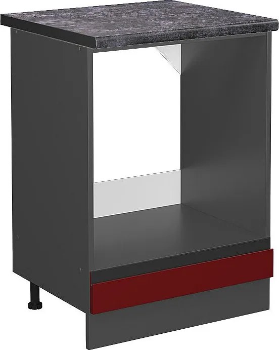 Szafka kuchenna czerwony 60x60x81.6 r-line