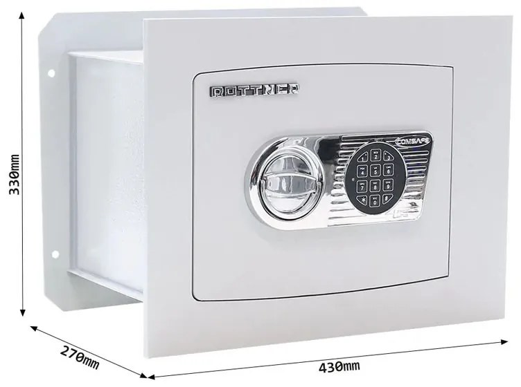 DELTA 30 EL Sejf ścienny , 16 l