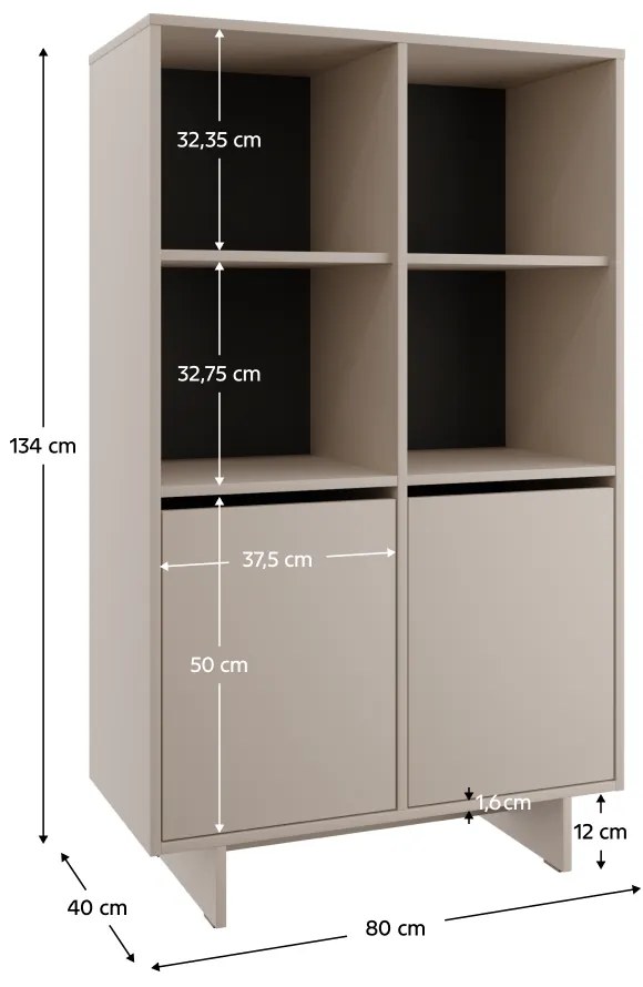 Szafka STANDO STD03, kremowa
