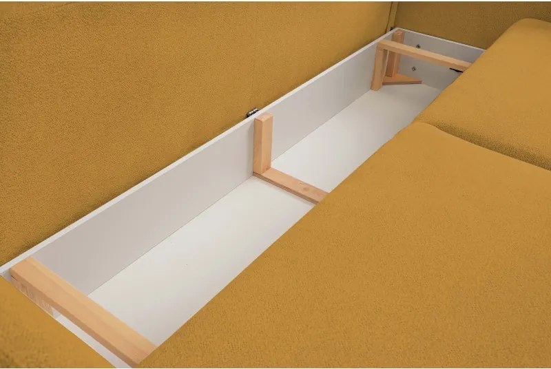 Sofa LOOP z funkcja spania i pojemnikiem ZŁOTY RAVEN 66