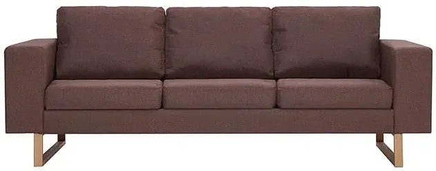 Elegancka trzyosobowa sofa Ladi 3X - brązowa