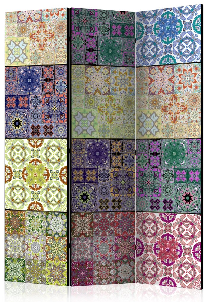 Parawan akustyczny Tła i desenie 135x172 cm 3-częściowy wielokolorowy ARTGEIST B