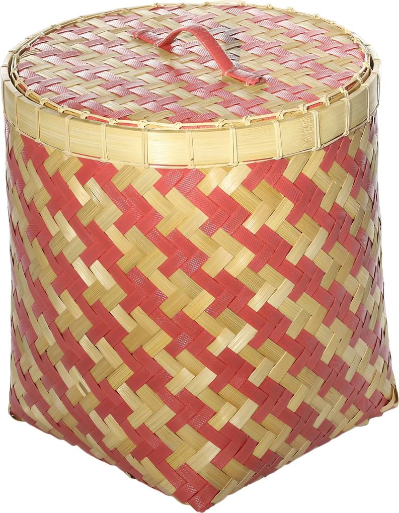 Kosz z pokrywą Stripes 37,5x41cm