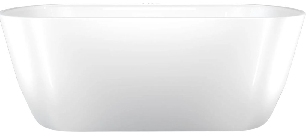 Wanna wolnostojąca VALO owalna biała z konglomeratu 165 x 75 cm bez przelewu cienki rant | Różne kolory korków : Kolor korka - Chrom