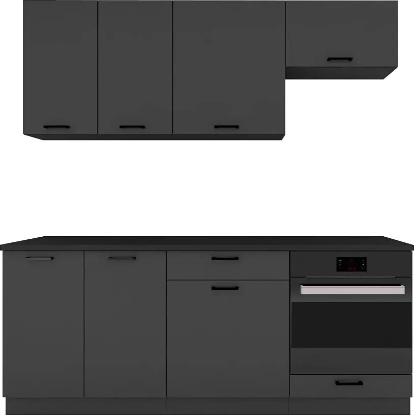 Komplet szafek kuchennych grafit H5-W07