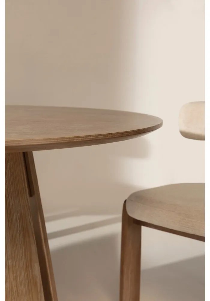 Okrągły stół w dekorze dębu ø 120 cm Zuri – MOME