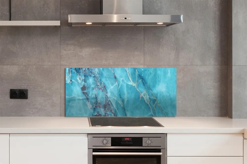 Panel szklany do Kuchni Marmurowy Dekor Ścienny