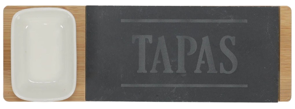 Zestaw do serwowania przekąsek na tacy, 30 x 10 cm