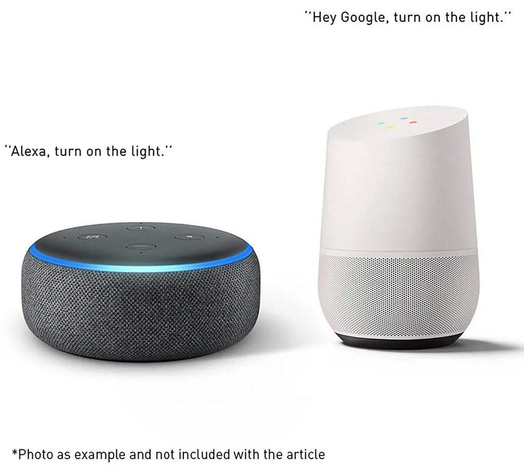 Inteligentna lampa ścienna biała 20 cm w komplecie z WiFi G9 - Tum