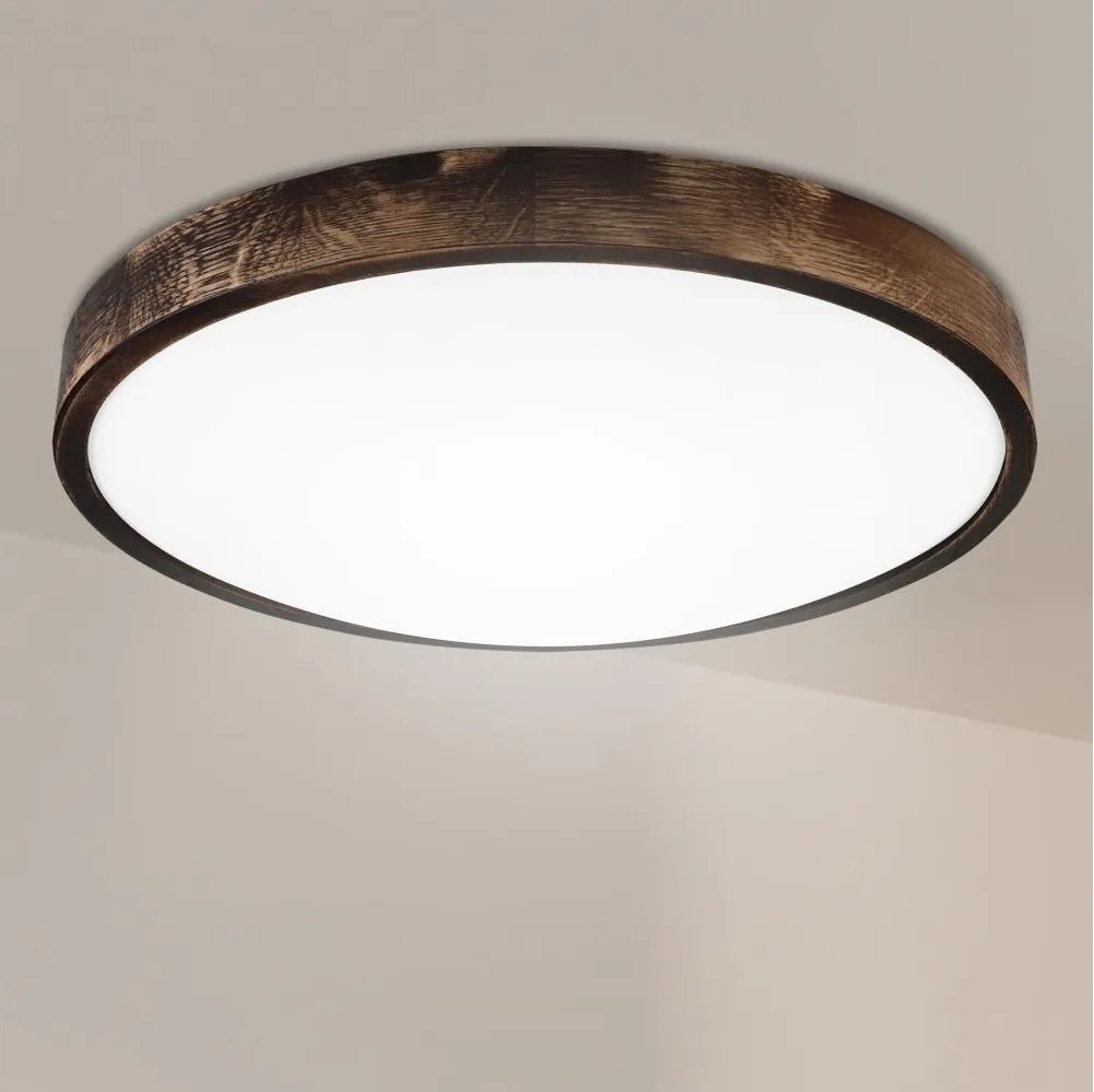 Brilagi - Lampa sufitowa CARVALHO SMOKEY 3xE27/15W/230V dąb śr. 47,5 cm