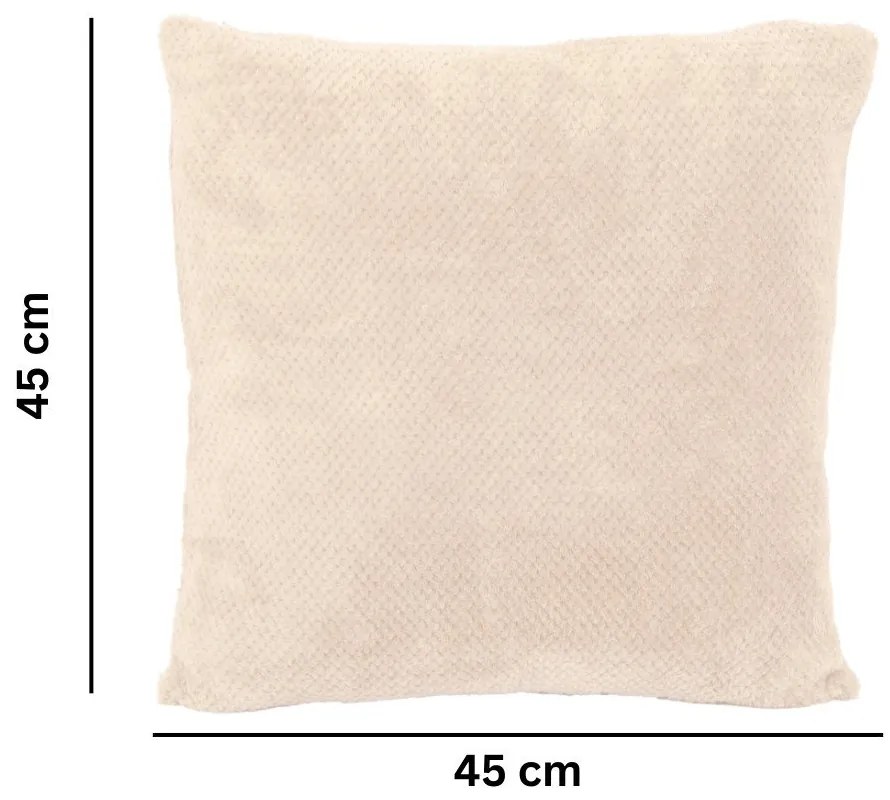 Poduszka dekoracyjna z mikropluszu 45x45 cm Pippa – Tiseco Home Studio