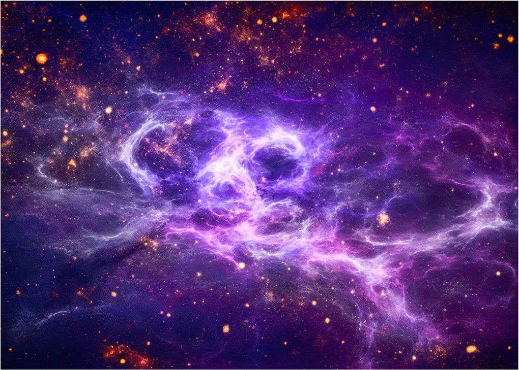 Obraz na szkle - Purple Universe (70x50 cm)