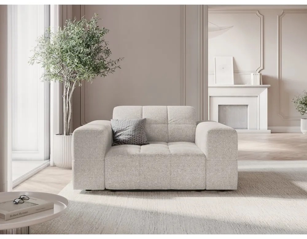Jasnoszary fotel Chicago – Cosmopolitan Design