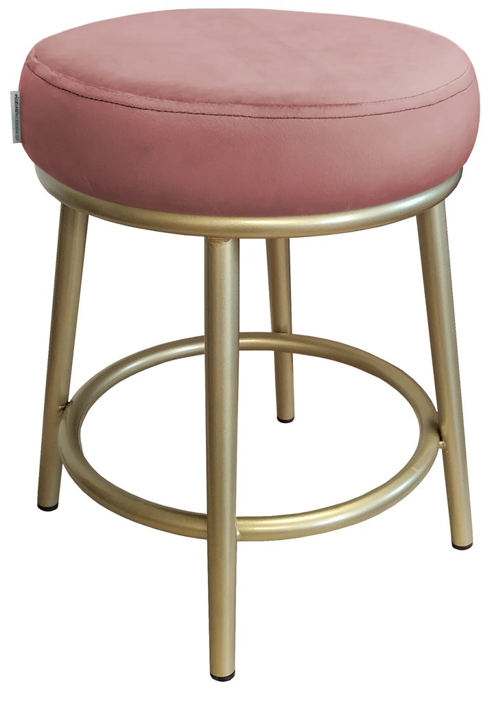 Taboret Ben noga metalowa złota MG58