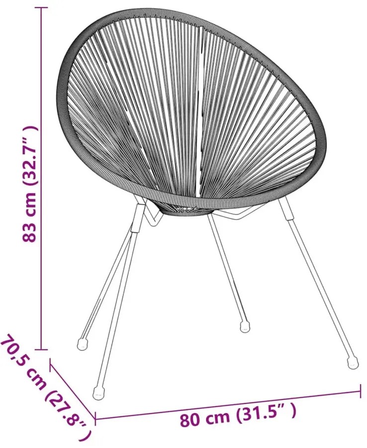 Dwa krzesła i okrągły stolik G8-C18