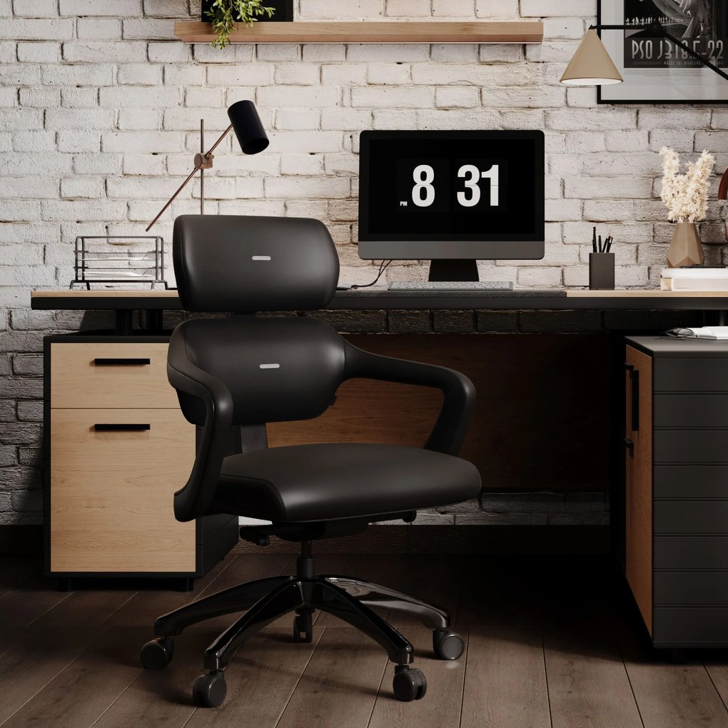 Fotel gabinetowy Diablo V-Modular, Carbon Black