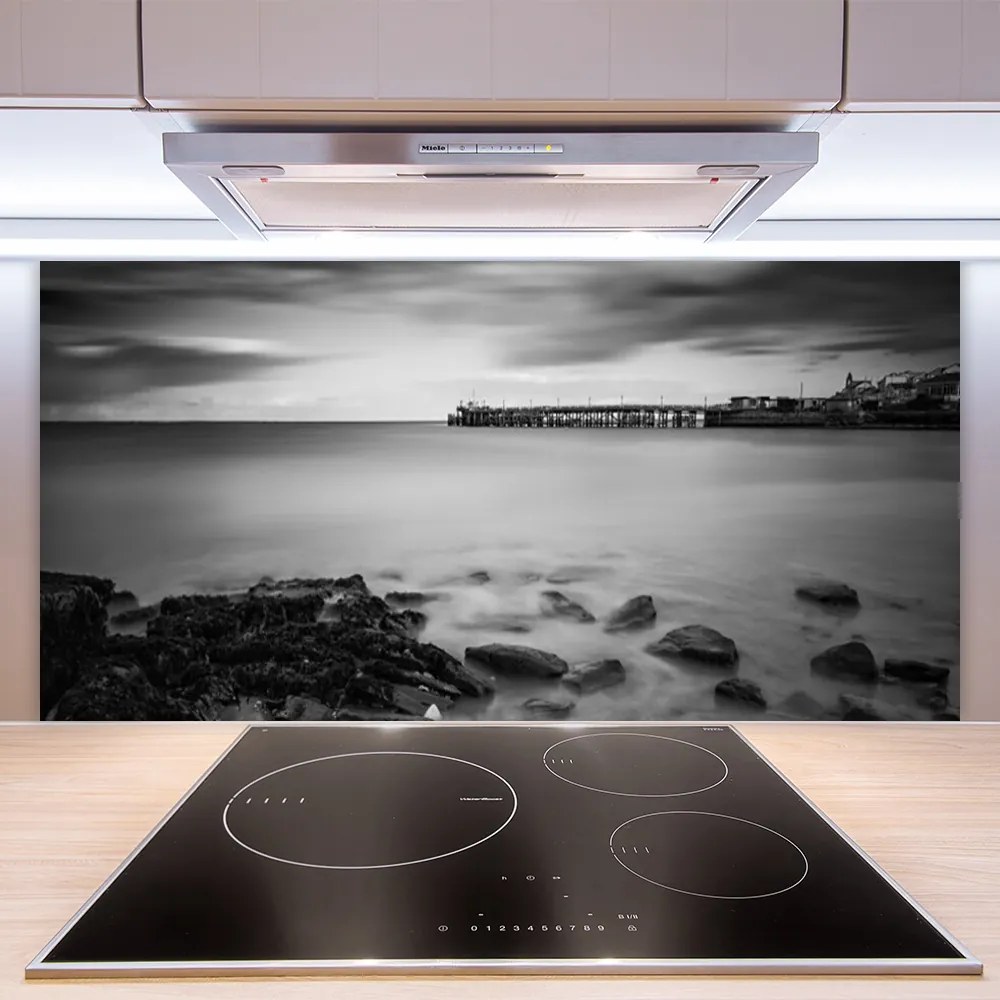 Panel Szklany Molo prowadzące w Głąb Morza