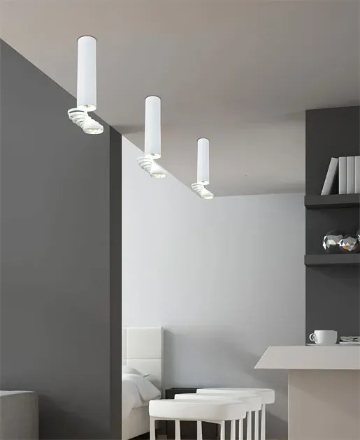 Biała nowoczesna lampa sufitowa - D242-Senja