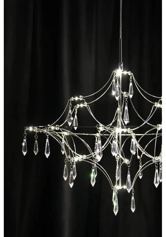 Lampa wisząca LED w kolorze srebra ø 60 cm Efesos – Markslöjd