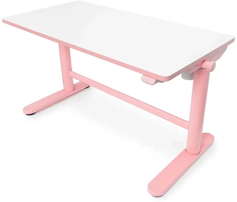 Różowe podnoszone biurko dziecięce elektryczne Z7-P30