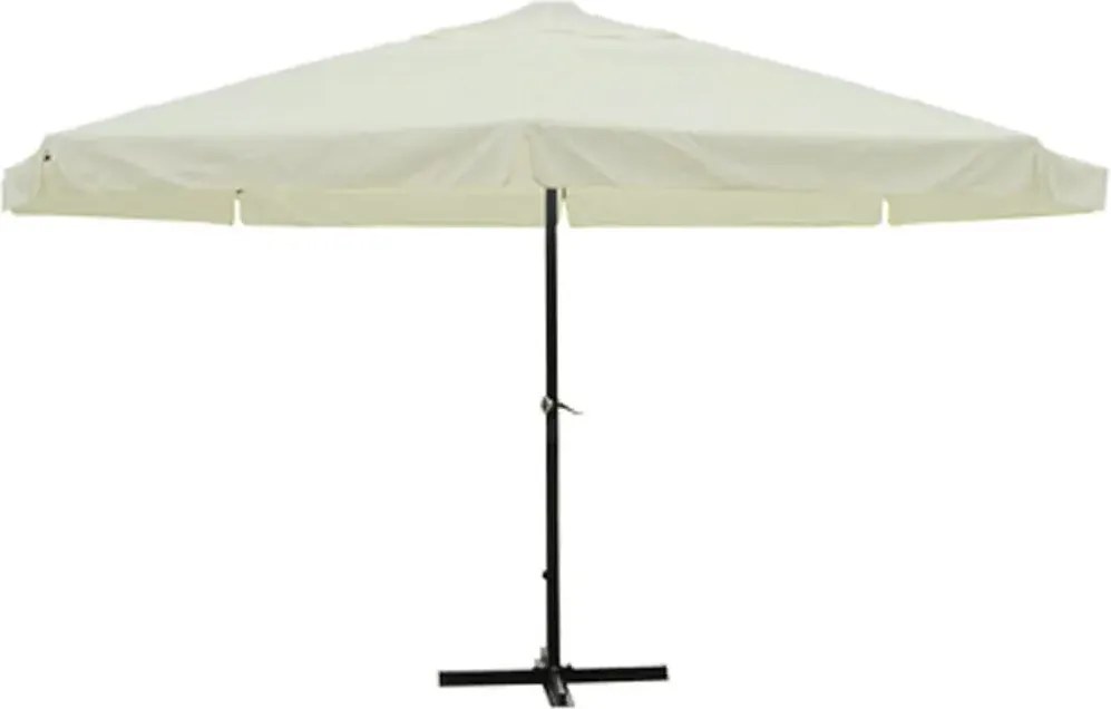 Biały ogrodowy parasol z aluminiową ramą R3-T95