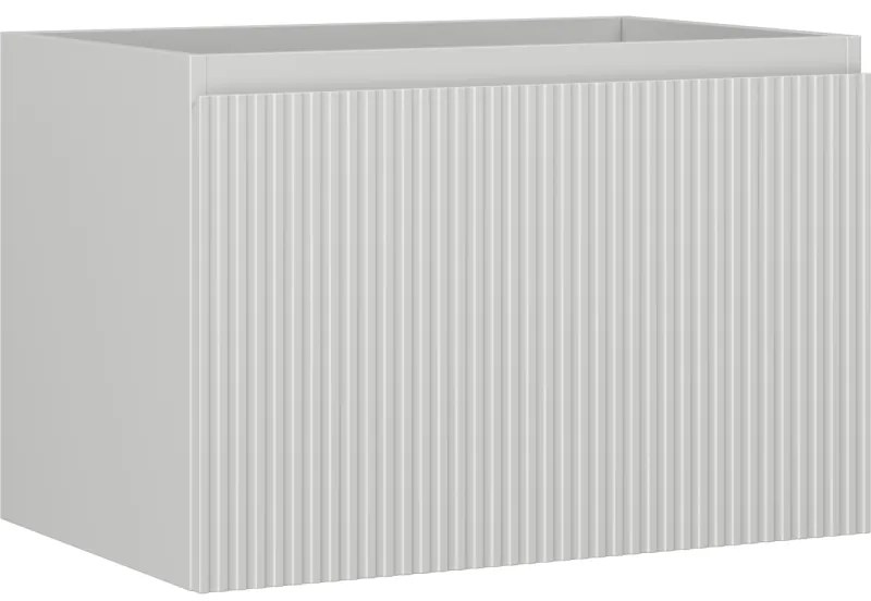Mexen Rivel szafka łazienkowa podumywalkowa 70 cm, 1 szuflada, ryflowana , szara mat - 91A20-07047-1-BF62