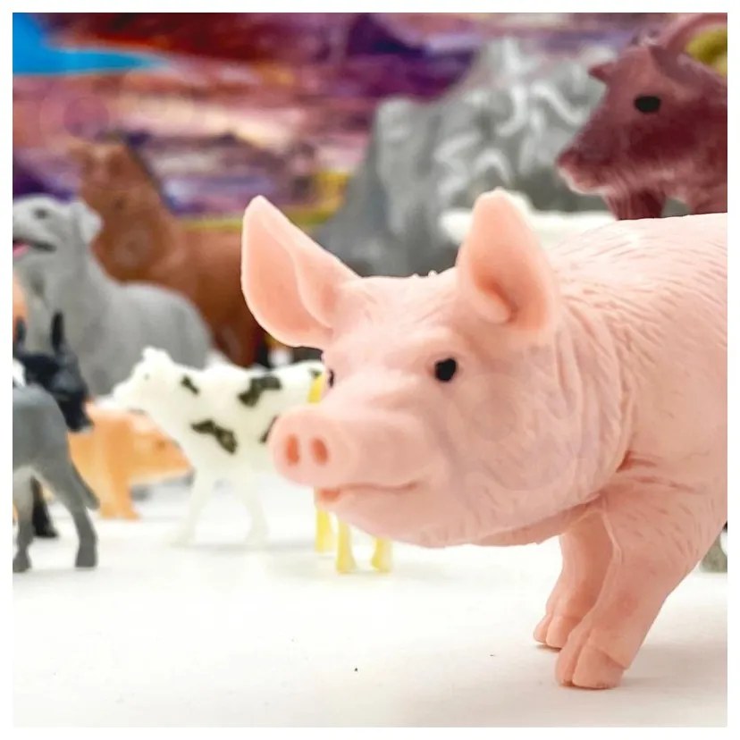 Woopie zestaw figurki zwierzęta farma 34 szt.