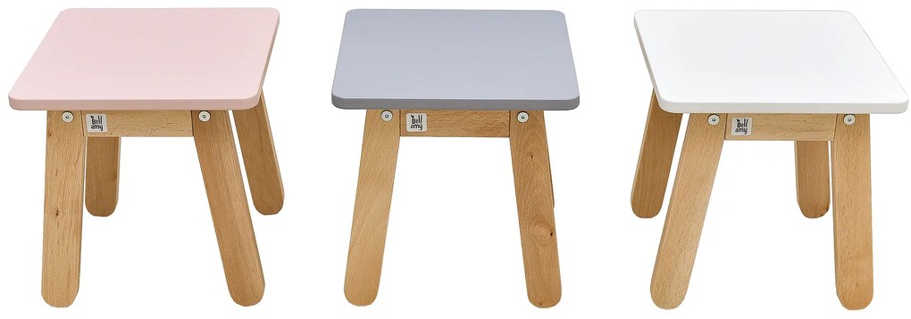 Szare dziecięce krzesełko WOODY GREY