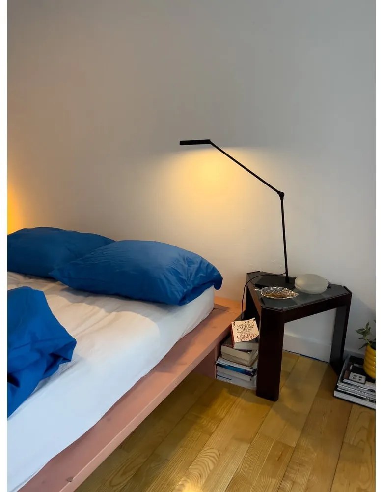 Jasnoróżowe łóżko dwuosobowe z litego drewna sosnowego ze stelażem 180x200 cm Japan – Karup Design